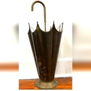 Mid Century Brass Umbrella Holder
